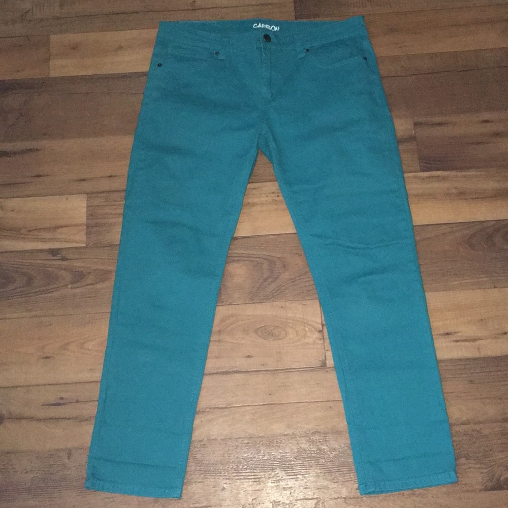 34x30 Teal Carbon Jeans